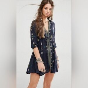 FREE PEOPLE Stargazer Embroirderwd Tunic Dress
